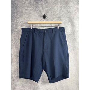 FootJoy‎ Men's Athletic Golf Textured Performance Flat Front Blue Shorts Size 36